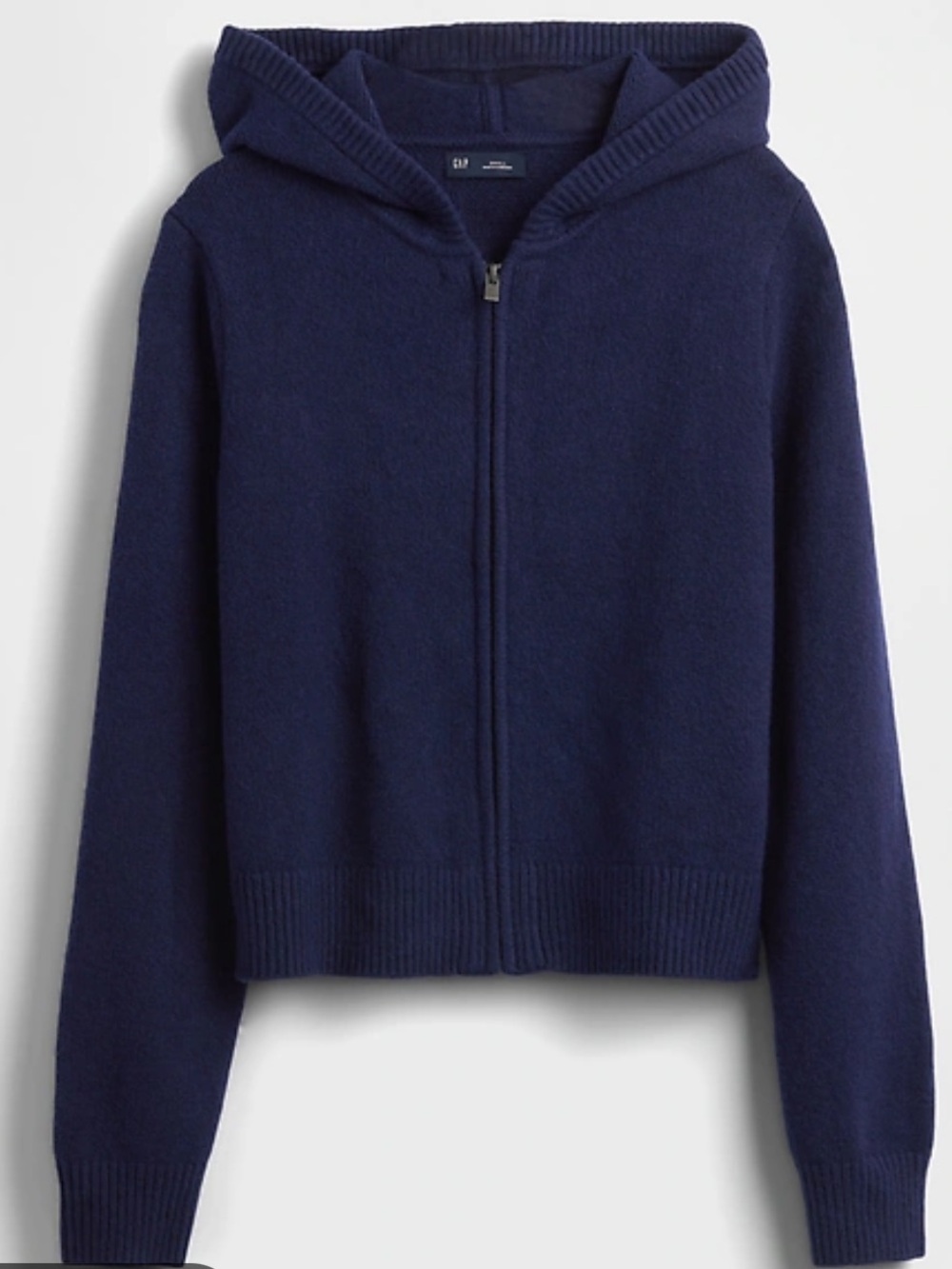 GAP Navy CashSoft Sweater Zip Hoodie in MT